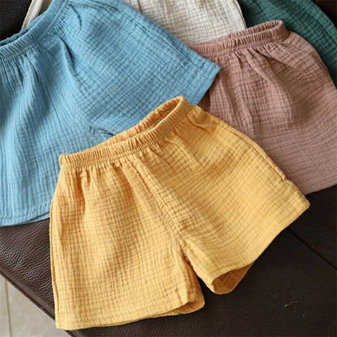 Baby Cotton Linen Shorts – Breathable Summer Shorts for Kids