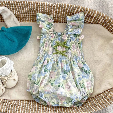 Girls Romper and Dress – Sleeveless Cotton Girl Party Dress