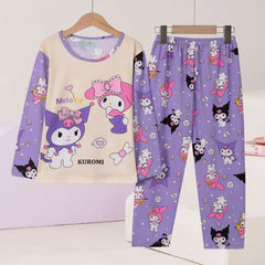 Lovable Cartoon Character Children Pajama Set – Soft & Comfortable Nightwear