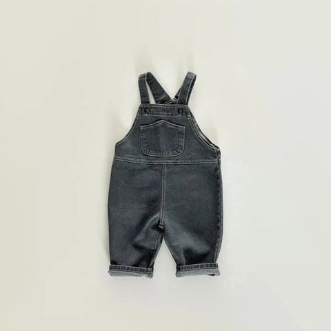 Denim Pocket Overalls for Boys & Girls – Casual and Versatile Baby Jean Pants