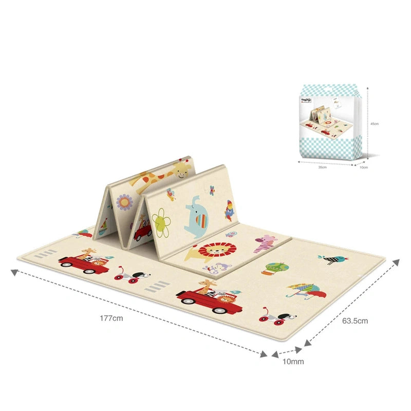 Waterproof Foldable Baby Play Mat – Double-Sided Fun for Endless Play Teeny Pandas