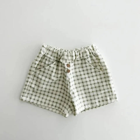 Summer Boys Casual Shorts – Comfortable Plaid Shorts for Toddlers and Kids