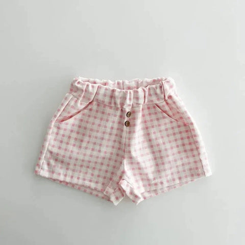 Summer Boys Casual Shorts – Comfortable Plaid Shorts for Toddlers and Kids