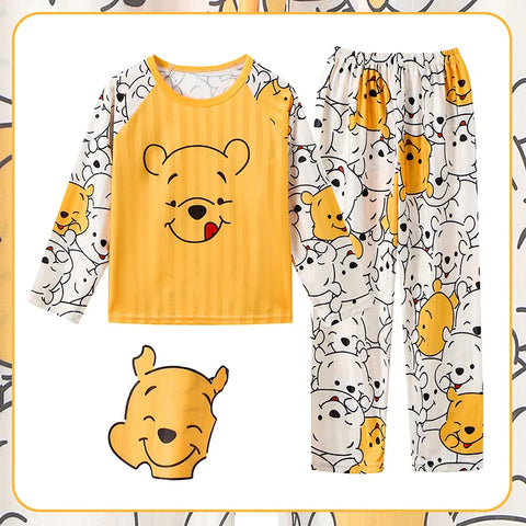 Comfortable Children's Pajama Set – Cute Cartoon Nightwear for Autumn and Winter