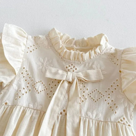 Rompers & Embroidered Cotton Dress for Baptism – Children Summer Boutique Clothing