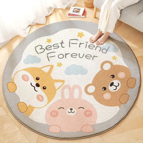 Soft Round Play Rug - Soft and Safe to Play! Teeny Pandas