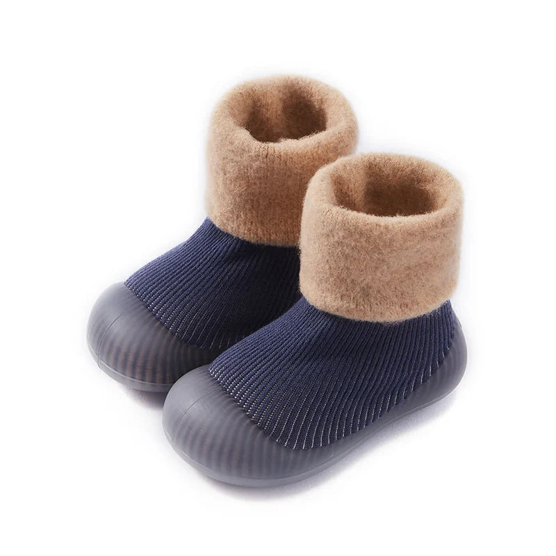 Winter Blue Sock Shoes - For Babies & Young Children Teeny Pandas