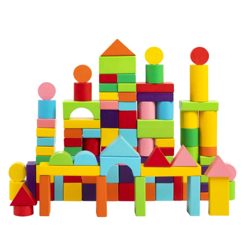 Wooden Building Blocks Set – Eco-Friendly Teeny Pandas