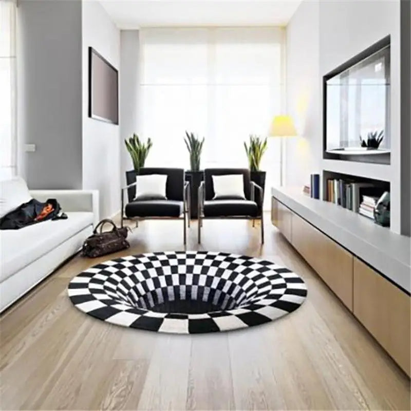 Vortex Illusion Rug – Playful & Cozy Rug for Kids’ Spaces Teeny Pandas