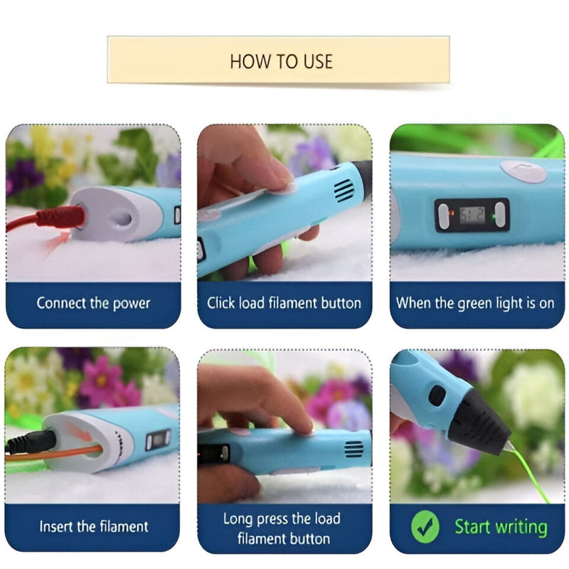 3D Printing Pen for Kids – Safe and Fun Creative Tool Teeny Pandas